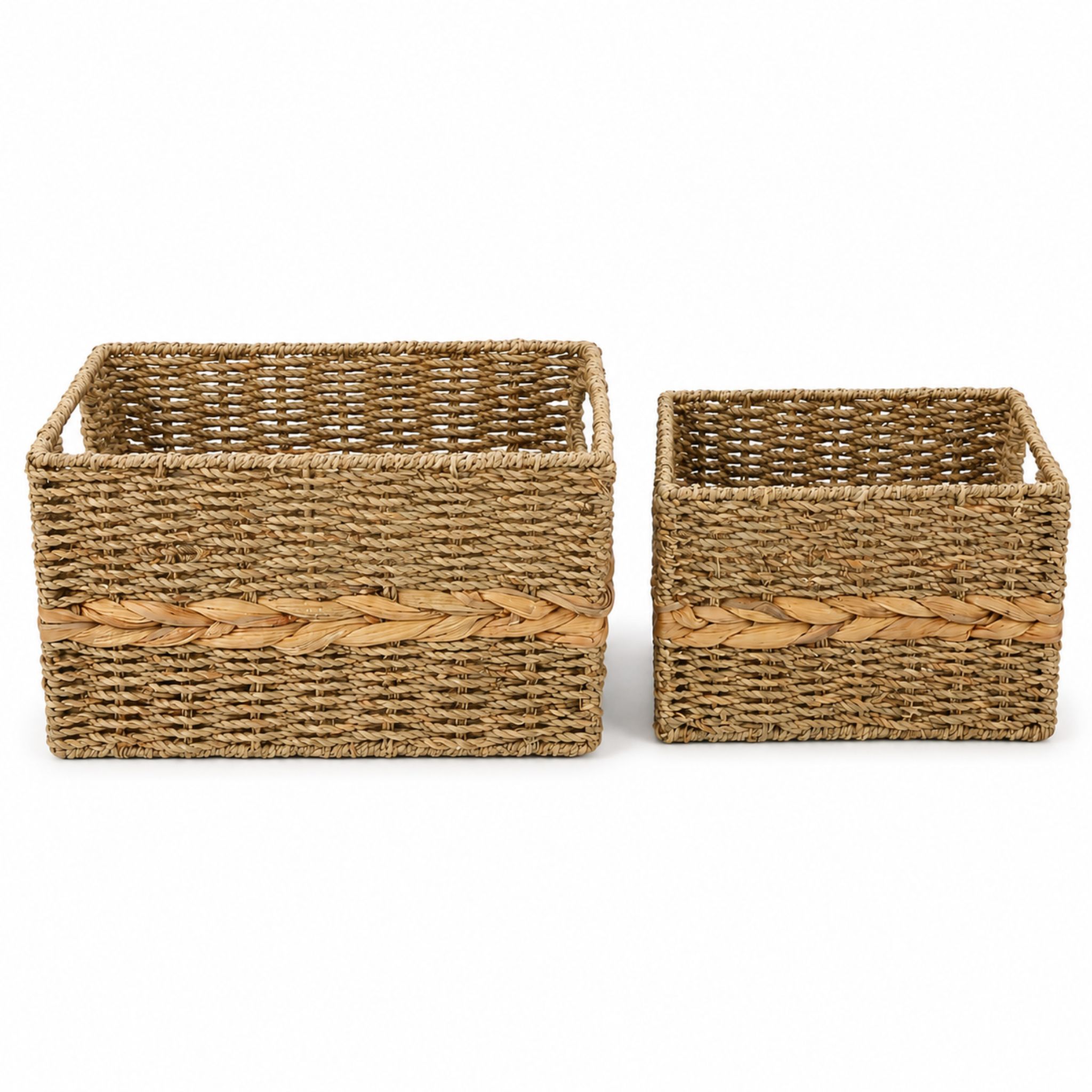 Seagrass Storage Basket BKS-S53 (Cói) - SKU: BKS-S53 - Vietrustic