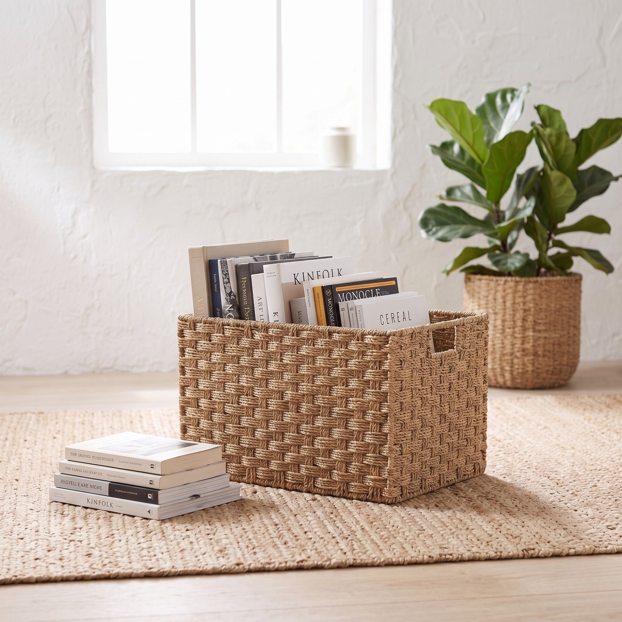 Seagrass Storage Basket BKS-S73 (Cói) - Detail View 5 - Vietrustic
