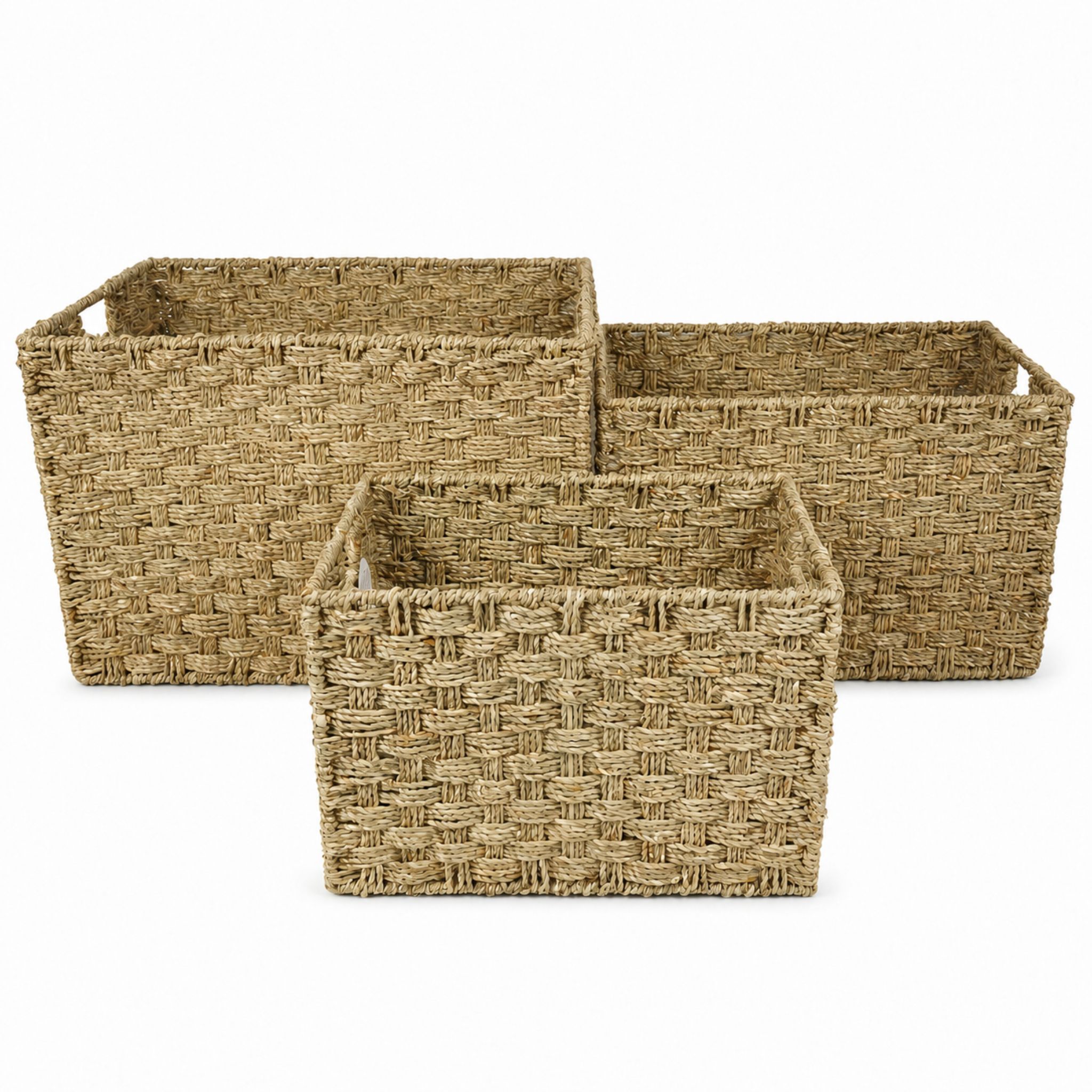 Seagrass Storage Basket BKS-S73 (Cói) - SKU: BKS-S73 - Vietrustic