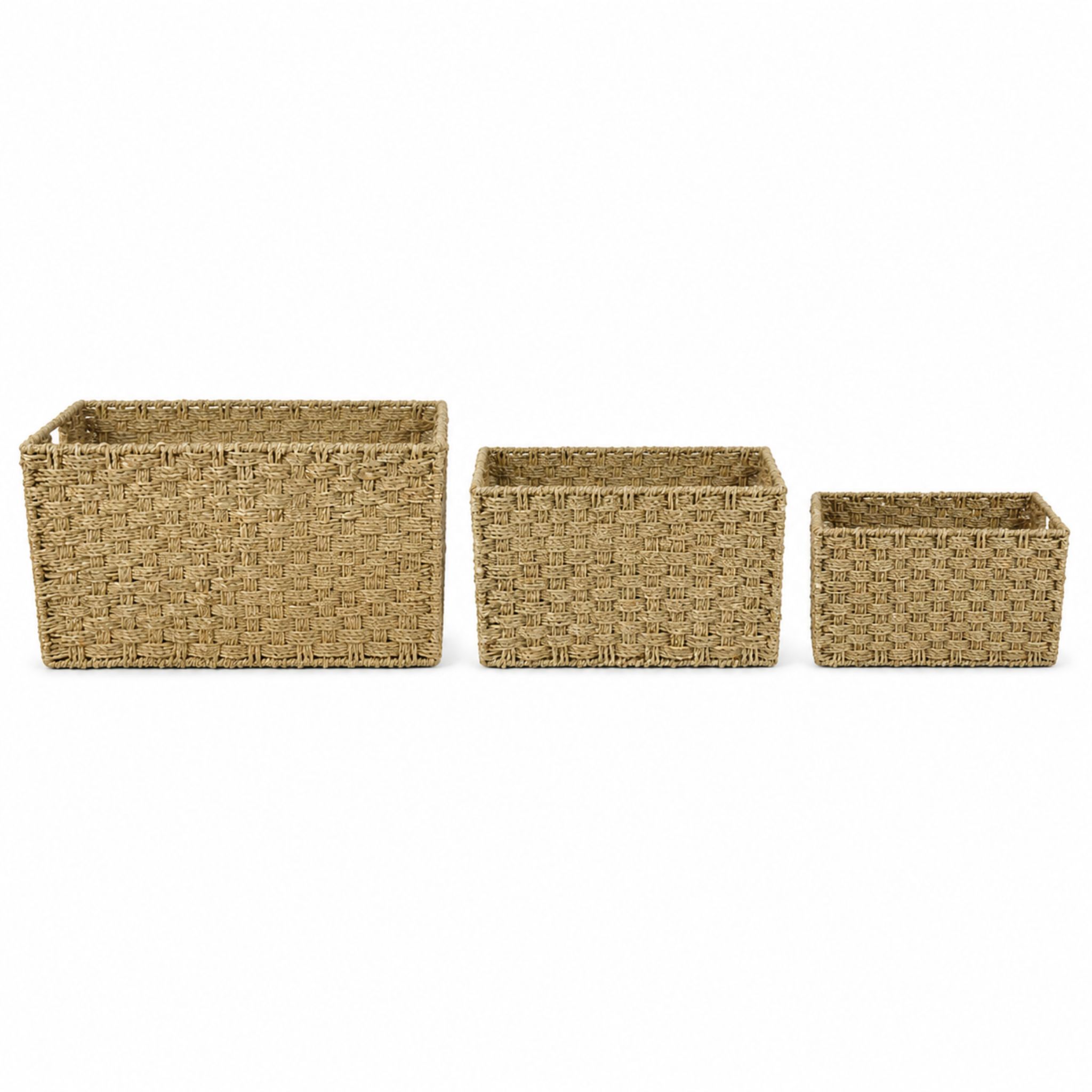 Seagrass Storage Basket BKS-S73 (Cói) - Detail View 3 - Vietrustic
