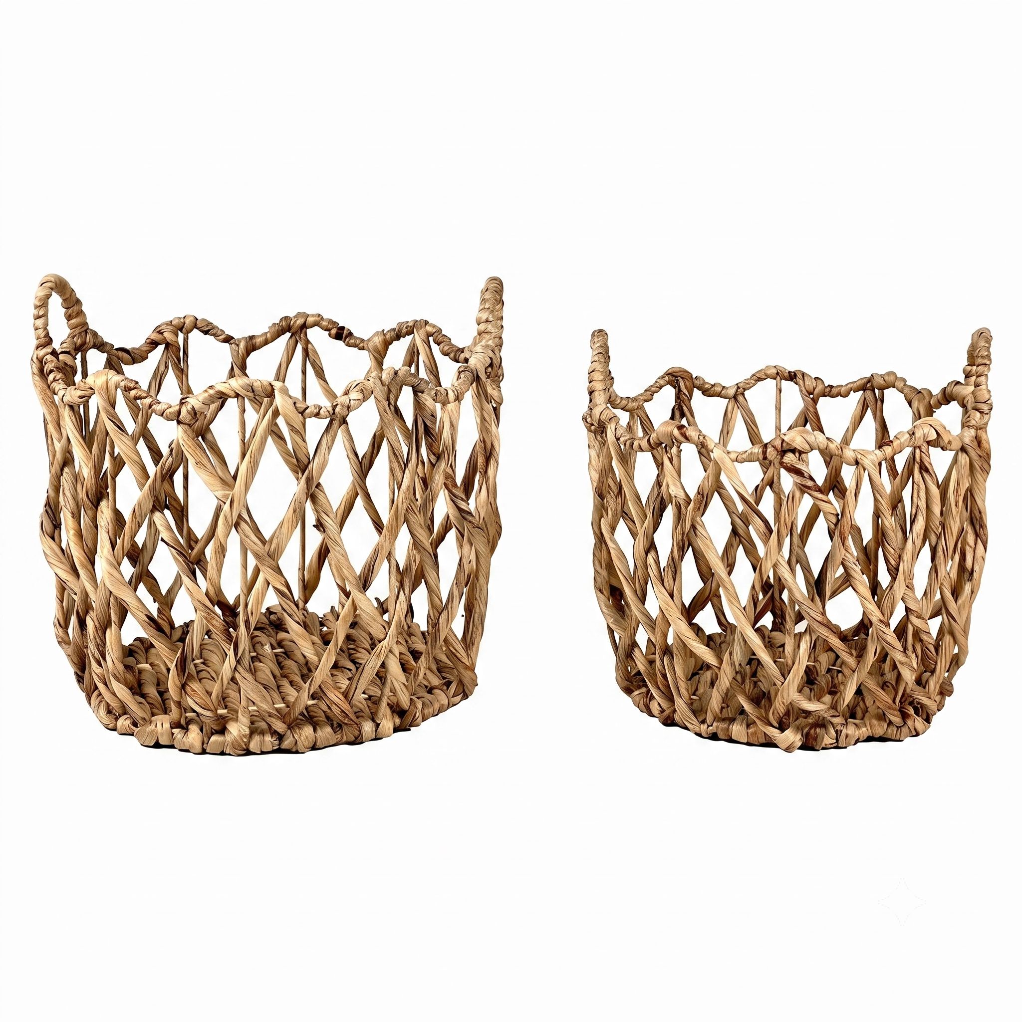 Water Hyacinth Storage Basket BKH-K239 (Lục bình / Bèo) - SKU: BKH-K239 - Vietrustic