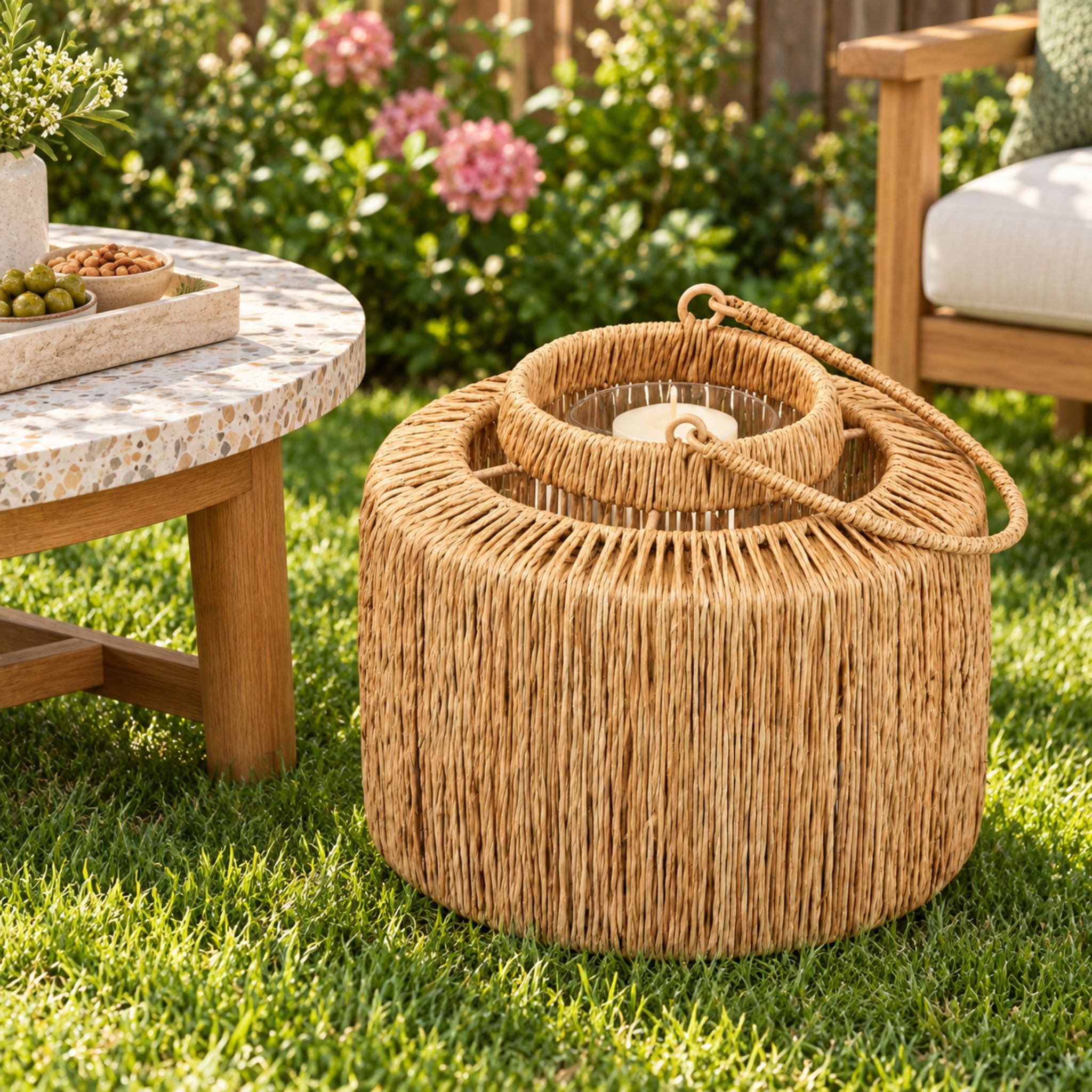 Round Jute Decorative Lantern – CHJ-K08 (Đay) - Detail View 3 - Vietrustic