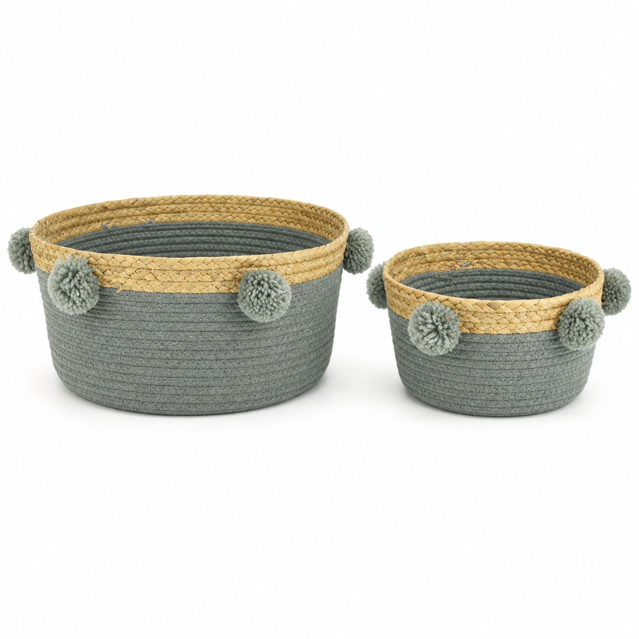 Water Hyacinth Storage Basket BKM-Z179 (Lục bình / Bèo) - SKU: BKM-Z179 - Vietrustic