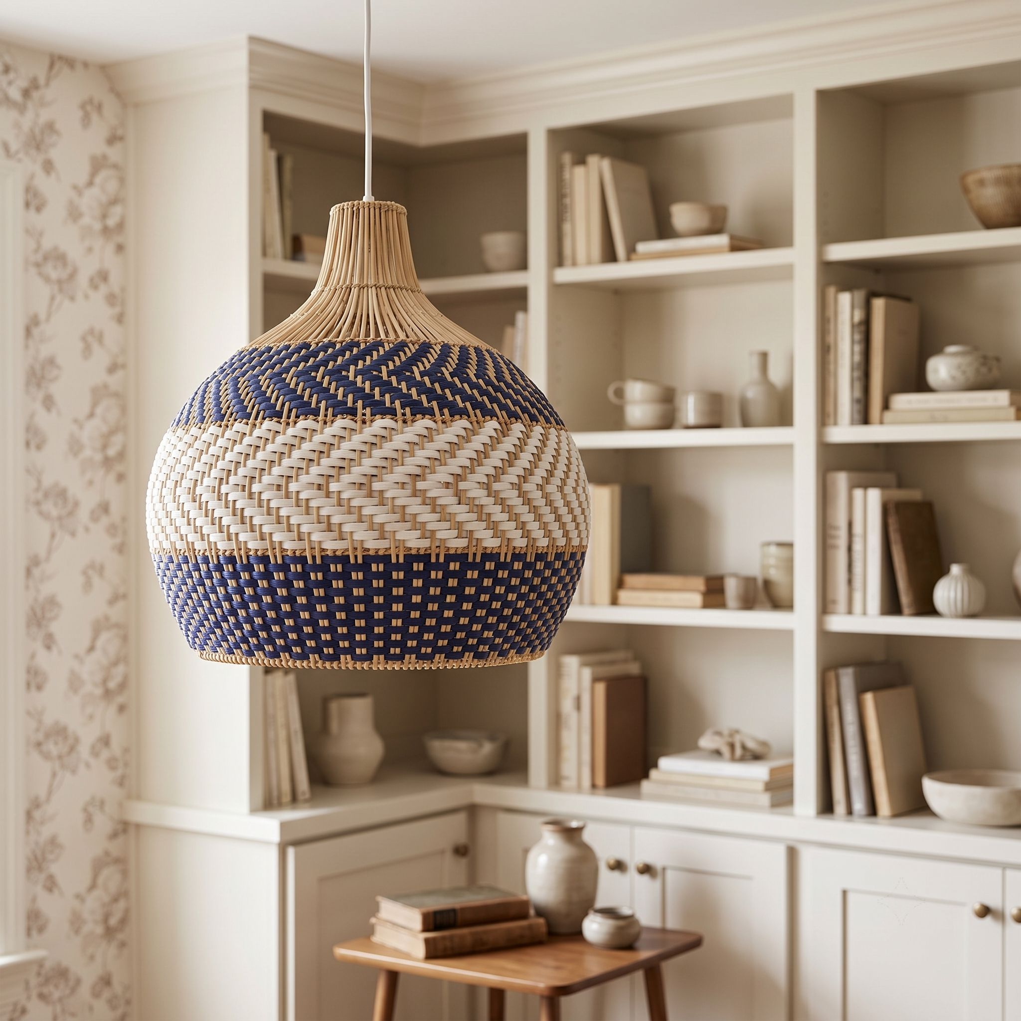 Round Rattan Pendant Lampshade LSR-K62 (Mây) - Detail View 2 - Vietrustic