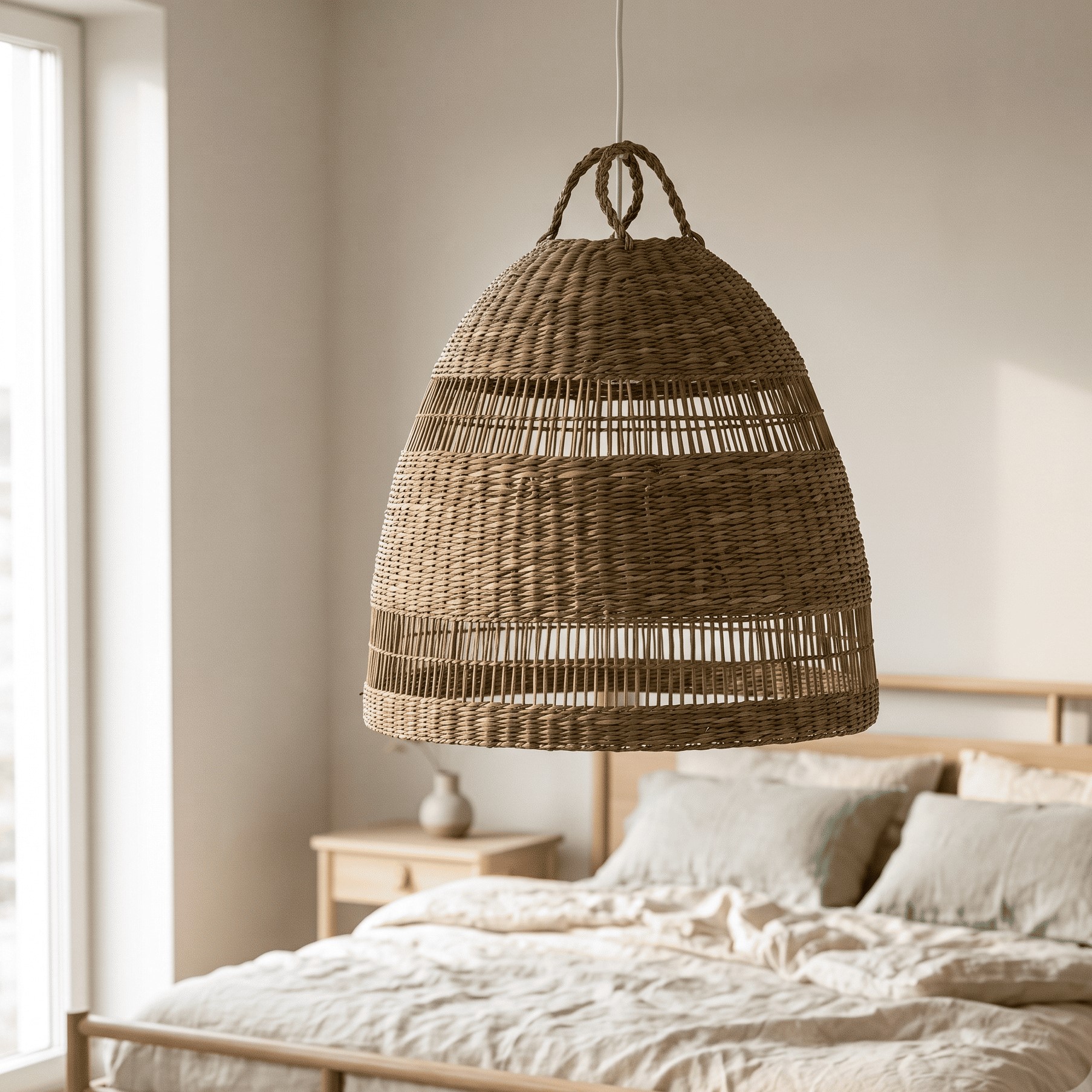 Round Seagrass Pendant Lampshade LSS-C01 (Cói) - Detail View 5 - Vietrustic