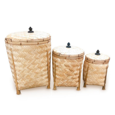 Bamboo Laundry Basket Organizer Handcraft Manufacturer