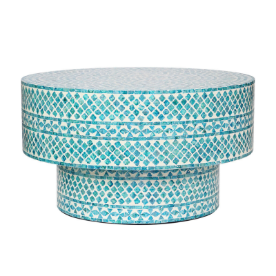 Mother of Pearl Round Large Coffee Table Decor