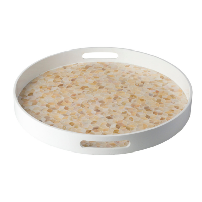 Mother of Pearl Large Coffee Table Tray Handcraft