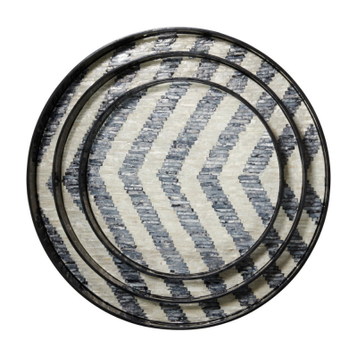 Mother of Pearl Serving Tray with Handles Vietnam Manufacturer