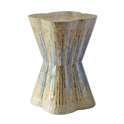 Mother of Pearl Round End Table Wooden Vietnam Wholesaler