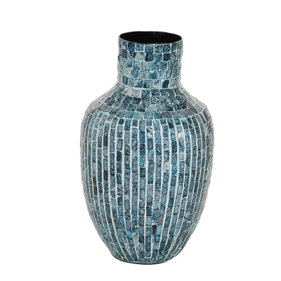 Mother of Pearl Vase for Living Room Handmade