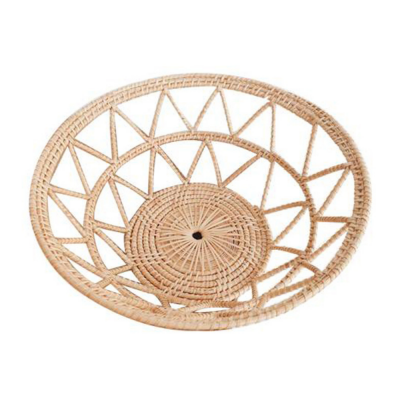 Rattan Dinner Tray Table Serving Gift Decor