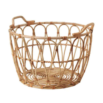Rattan Laundry Basket Organizer Gift Decor