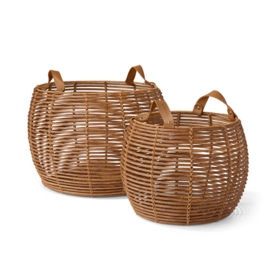 Rattan Wire Basket Storage Gift Decor