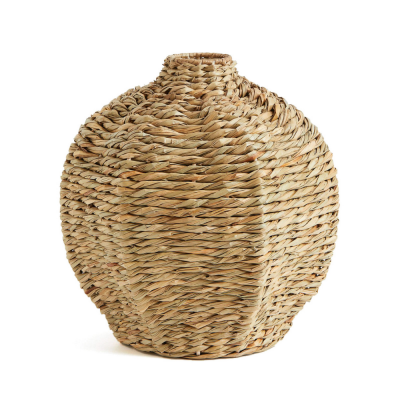 Seagrass Handwoven Round Vase House Decor