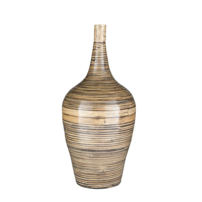Spun Bamboo Wicker Floor Vase Vietnam Wholesaler