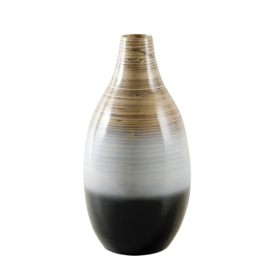 Spun Bamboo Woven Flower Vase Vietnam Supplier