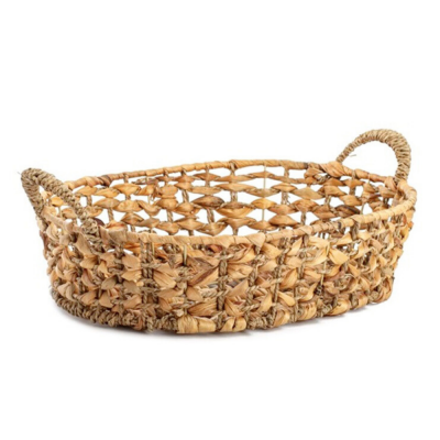 Water Hyacinth Serving Tray with Handles Handcraft