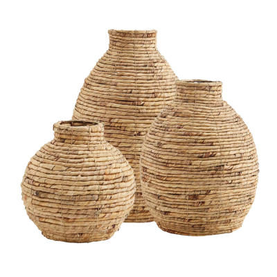 Water Hyacinth Floor Flower Vase Handcraft