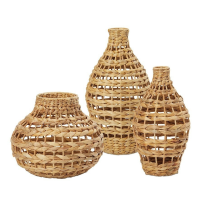 Water Hyacinth Home Decor Vases Handwoven