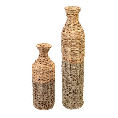 Water Hyacinth & Seagrass Floor Vase Vietnam Supplier
