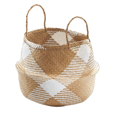 Belly Seagrass Woven Storage Baskets Handcraft