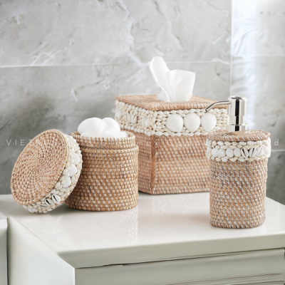Rattan Bathroom Decor Sets Vietnam Supplier