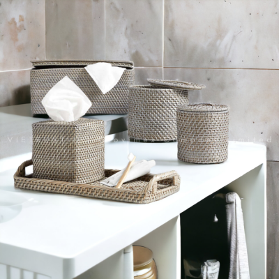Rattan Bathroom Decor Accessories Wholesale