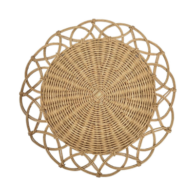Rattan Plate Holder for Display Gift Decor