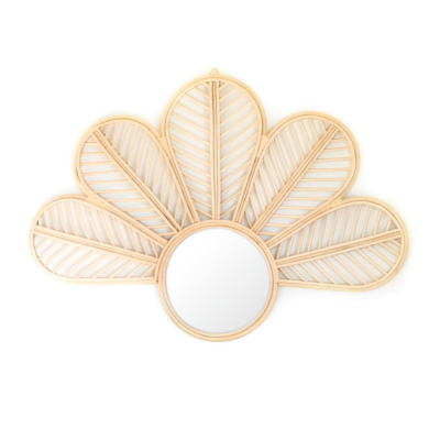 Rattan Decorative Mirrors for Living Room Handcraft
