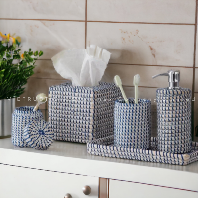 Seagrass Bathroom Accessories Set Vietnam Wholesaler
