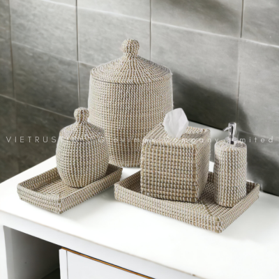 Seagrass Bathroom Decor Sets Made in Vietnam