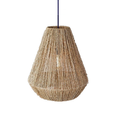 Seagrass Lampshade Pendant Light Handwoven Vietnam