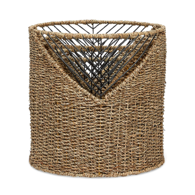 Seagrass Wicker Laundry Basket Vietnam Wholesaler