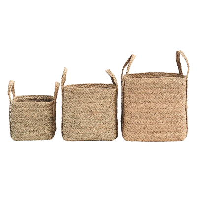 Seagrass Decorative Storage Bins Vietnam Supplier