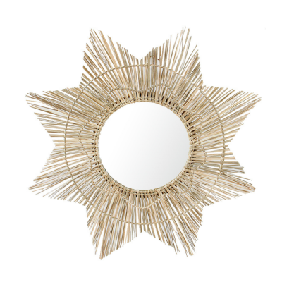 Seagrass Small Round Mirror Gift Decor