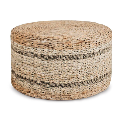 Seagrass Mix Water Hyacinth Storage Table Outdoor Ottoman Wholesaler