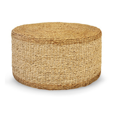 Ottoman Table Water Hyacinth Mix Corn Husk Vietnam Manufacturer