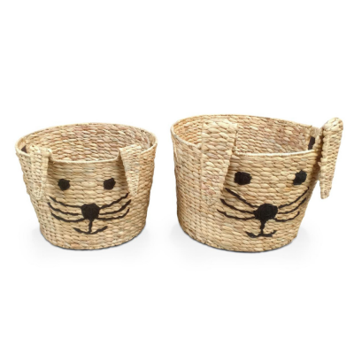 Animal Wicker Laundry Basket Vietnam Wholesaler