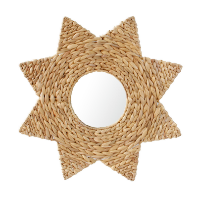 Water Hyacinth Decorative Mirrors for Living Room Handcraft