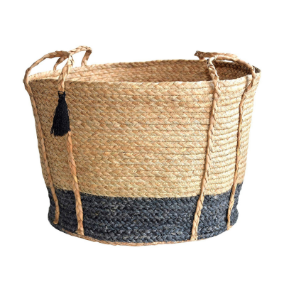 Zic Zag Wicker Laundry Basket Vietnam Wholesaler